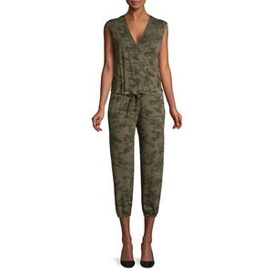 Sundry‎ Camouflage Crop Drawstring Jumpsuit Size S